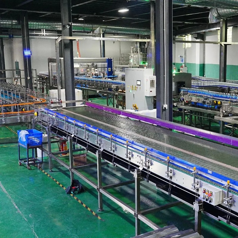 3000 Bph Full Automatic Barrel Water End of Line Secondary Packing Machine with Hot Melt Adhesive Labeling for 100-2000ml Bottles