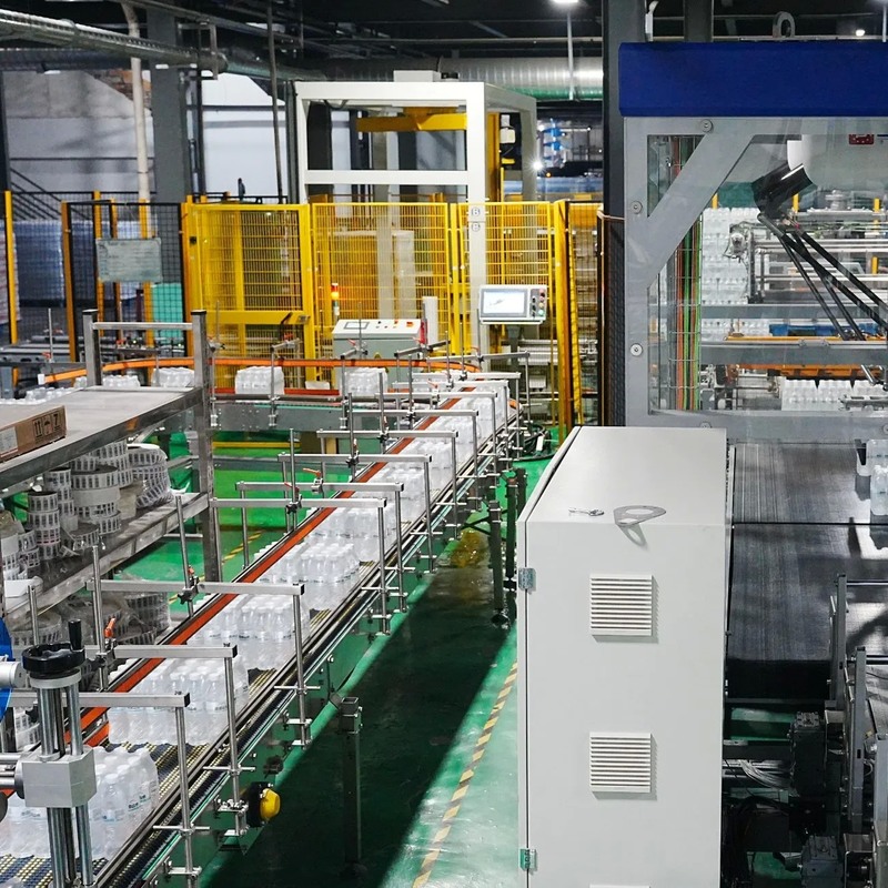 45,000bph Salty Soda Production Line with Film Packing for 338ml, 542ml, 1.35L, 4*6 Bottles