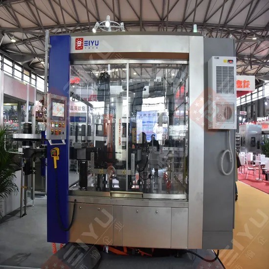 400bpm-600bpm Roll Fed OPP BOPP Hot Melt Labelling Machine with Stainless Steel 304 and 8000-30000BPH Capacity