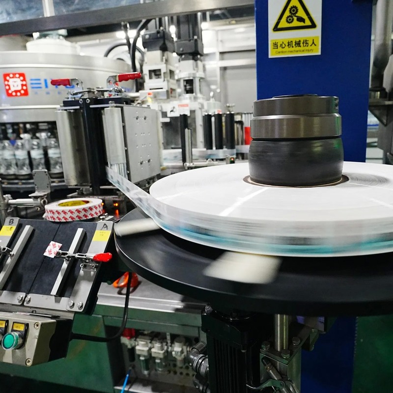 Modular Self-Labeling Self-Testing Hot Melt Glue Labeler for High-Speed Bottle Labeling