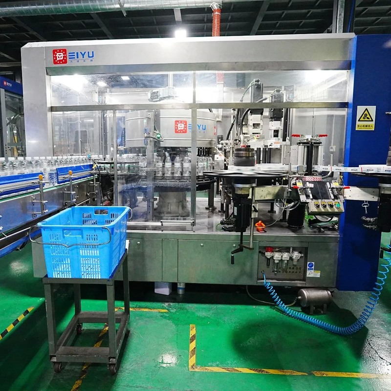 Linear Hot Melt Glue Labeling Machine with Self-Labeling and Self-Testing for High-Speed Production Lines