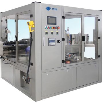 High-Speed Hot Melt Labeller for PET Bottles with Siemens PLC and Pneumatic Lifting Structure 24000-60000BPH