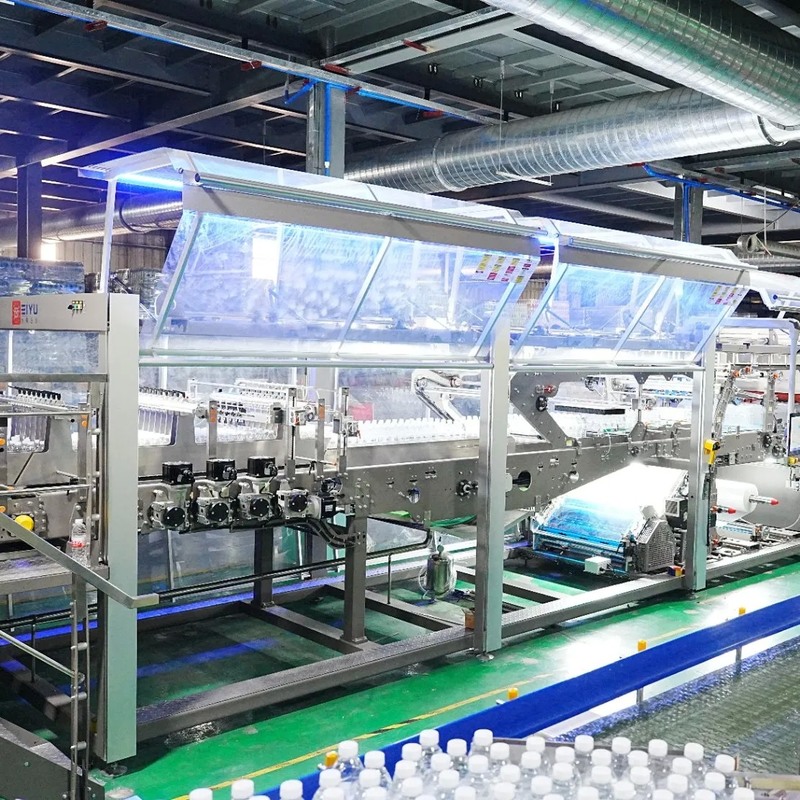 Automatic High-Speed Shrink Wrapping Machine with Stainless Steel 304 for 12000-36000bottles/Hour and 380V