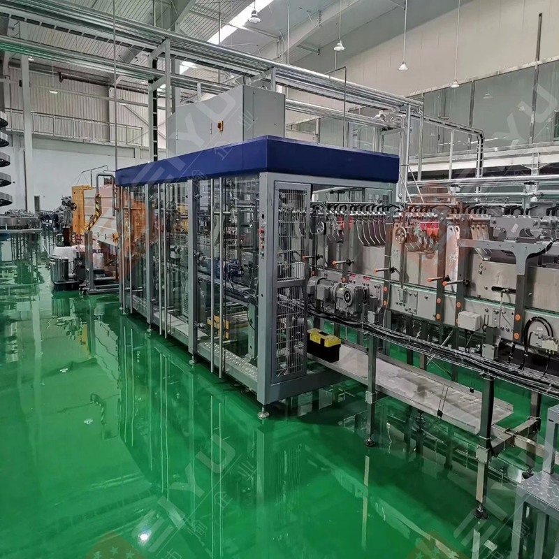 Automatic Linear Type PE Film Shrink Wrapping Machine with 70KW Power and Less than 40KW Consumption for 200ºC~280ºC Shrink Temperature