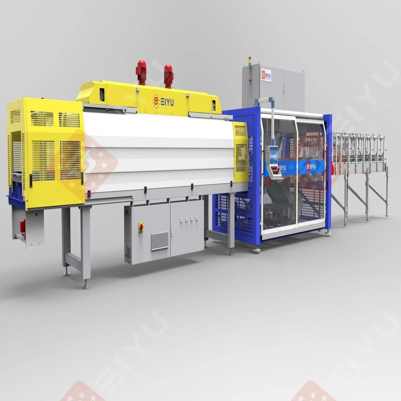 Automatic PE Film Shrink Wrapping Machine with 35KW Main Machine Power 100NL/Min Air Consumption and 4500kg Weight