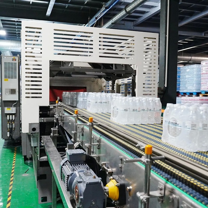 Automatic Shrink Wrapping Machine for 500ml Pet Bottle with Stainless Steel Heating and 380V 50Hz Power