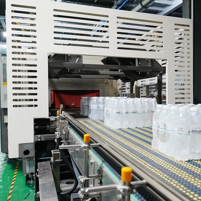Automatic Shrink Wrapping Machine for 500ml Pet Bottle with Stainless Steel Heating and 380V 50Hz Power
