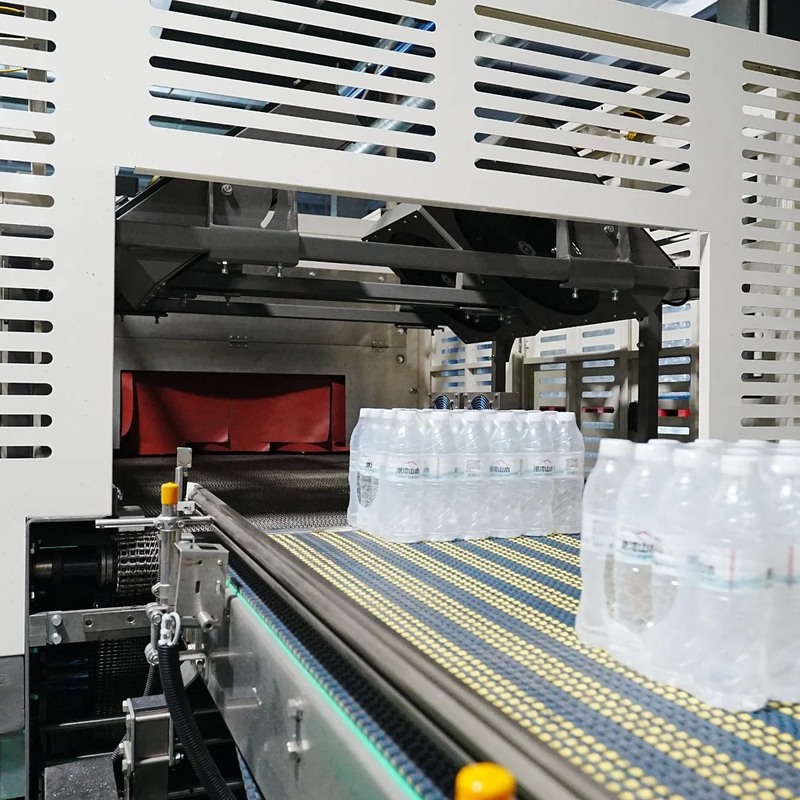 Automatic Shrink Wrapping Machine for 500ml Pet Bottle with Stainless Steel Heating and 380V 50Hz Power