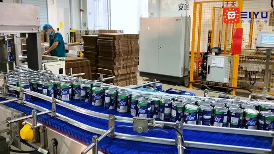 Encaisseuse Wrap Around Basse Vitesse pour Ligne de Production d'Eau en Bouteille, Capacité de 20 à 100 Packs/Minute et Contenants de 100g à 3kg