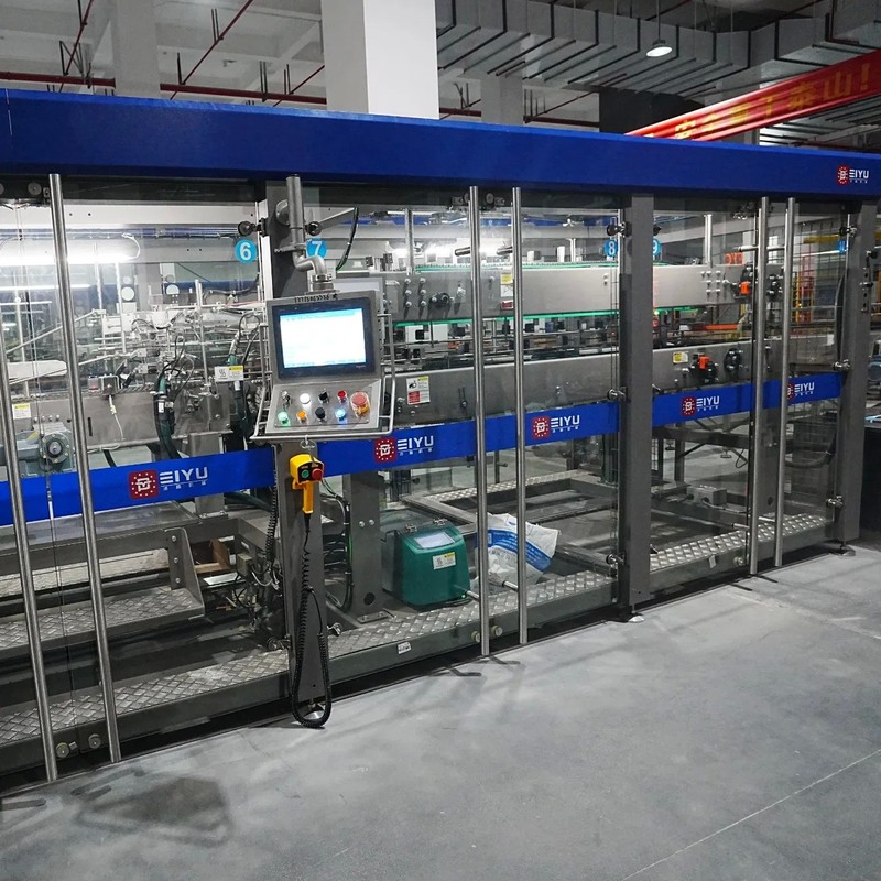 30 Cases Per Minute Fully Wrapped Winding Wrap Around Case Packer for Aseptic Packaging Line