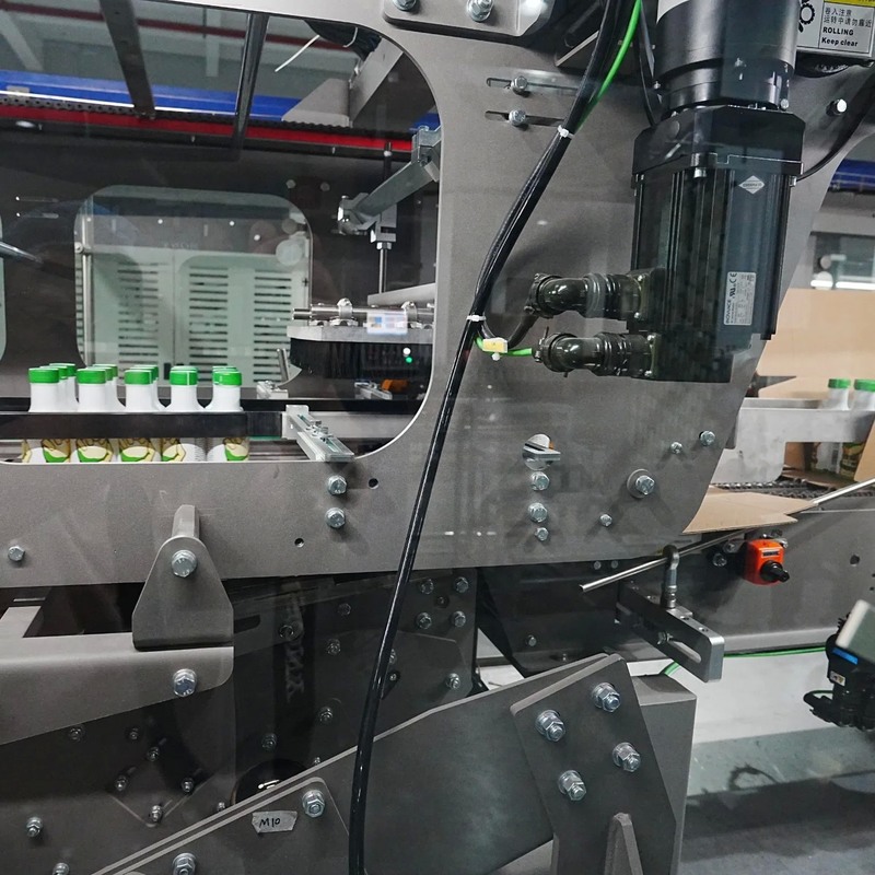 Fully Automatic Drop Type Wrap Around Case Packer with Mechanical Stretch for Chemical Industry
