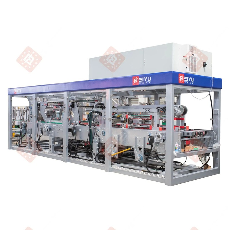 Automatic Stainless Steel 304 Wrap Around Case Packer with Siemens PLC and Pneumatic Lifting Structure