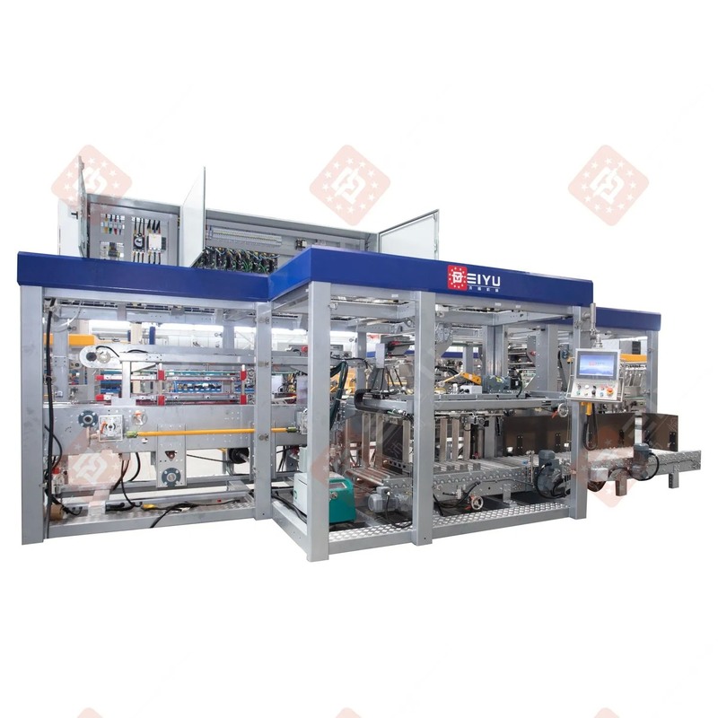 Automatic Stainless Steel 304 Wrap Around Case Packer with Siemens PLC and Pneumatic Lifting Structure