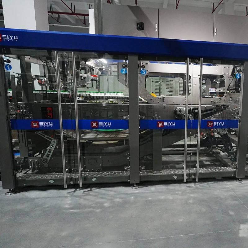 Fully Automatic Wrap Around Case Packer 18kw for Beverage Production Line with Customized Bottles and PET/PE/PP Bottles