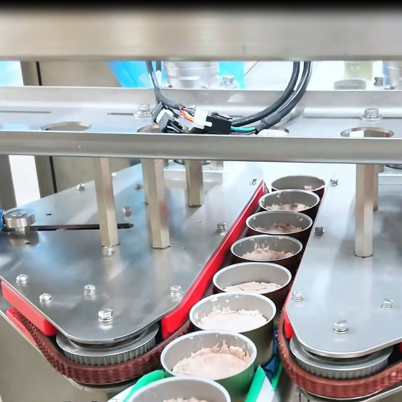 Efficient Automated Canned Food Production Line with 100g-3kg Container Size for High-Speed Packaging