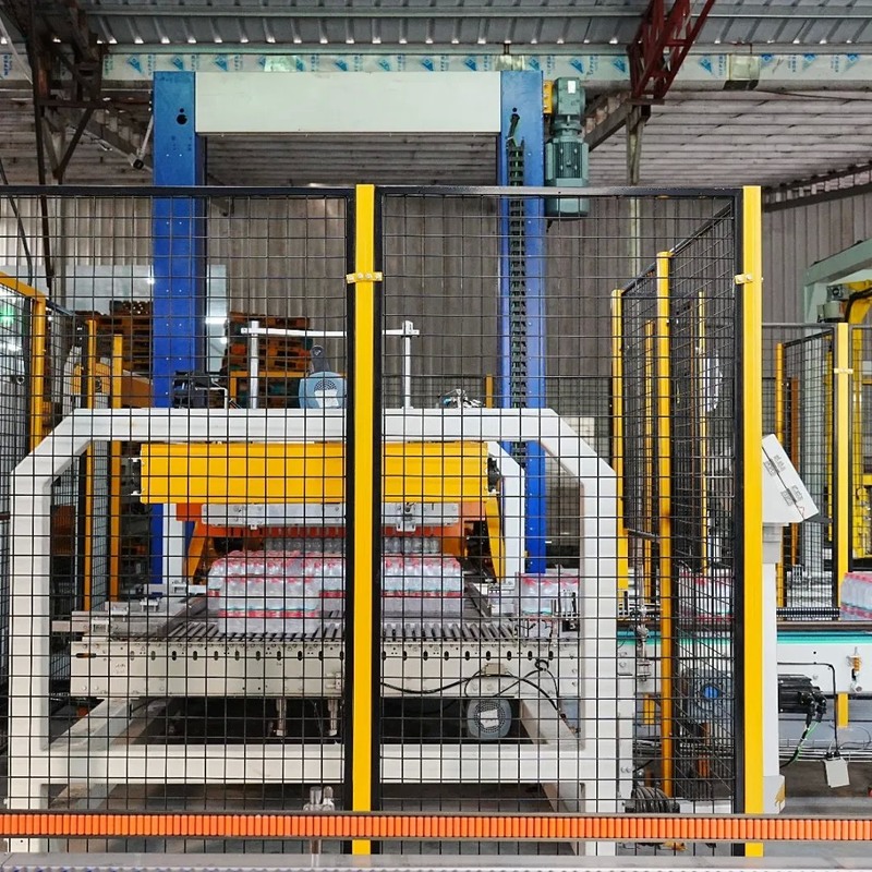 Single Column Palletizer column Type Palletizer for Barrel Water Production Line