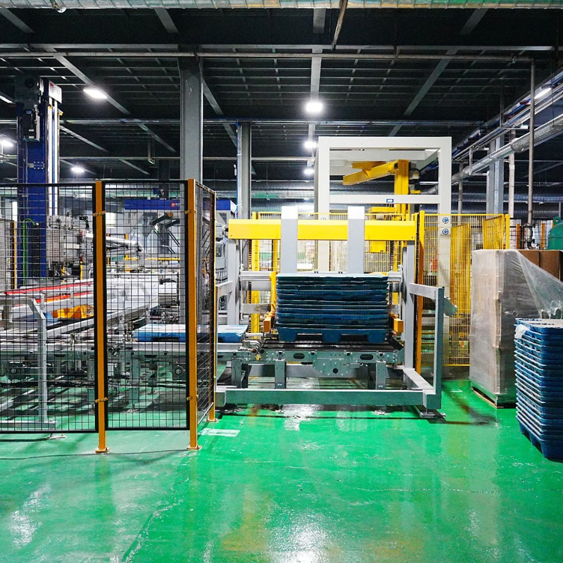 Single Column Palletizer column Type Palletizer for Barrel Water Production Line