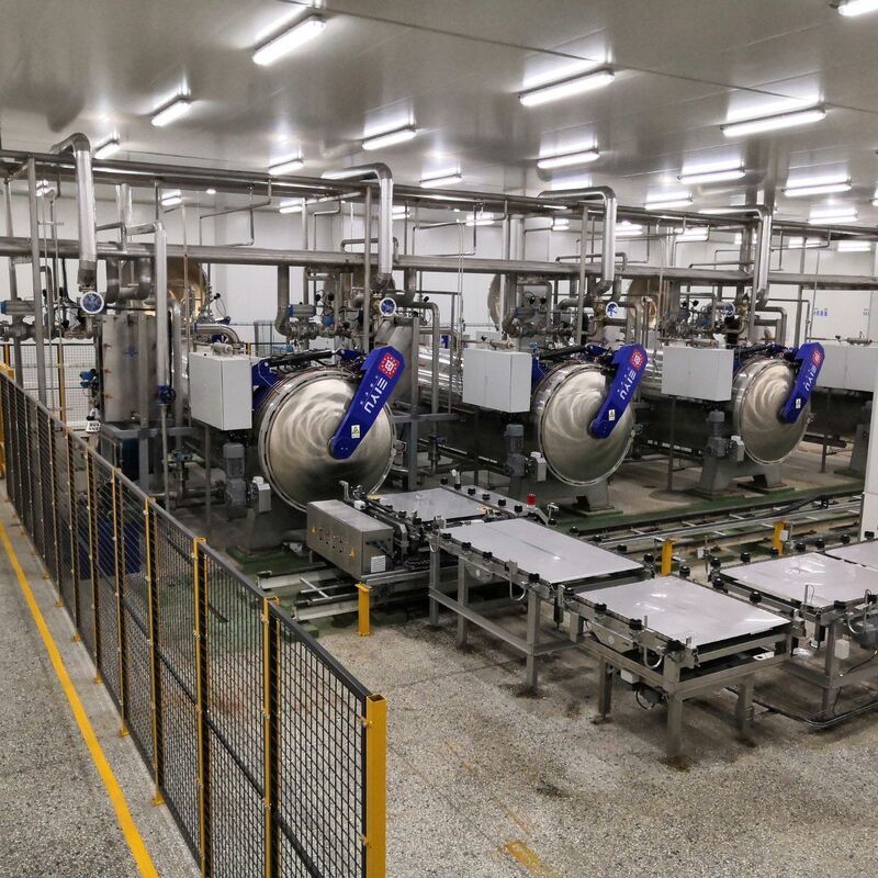 24h Online Remote Technical Service Diameter DN1200 Fully Automatic Canned Food Sterilization Meat Sterilization Machine