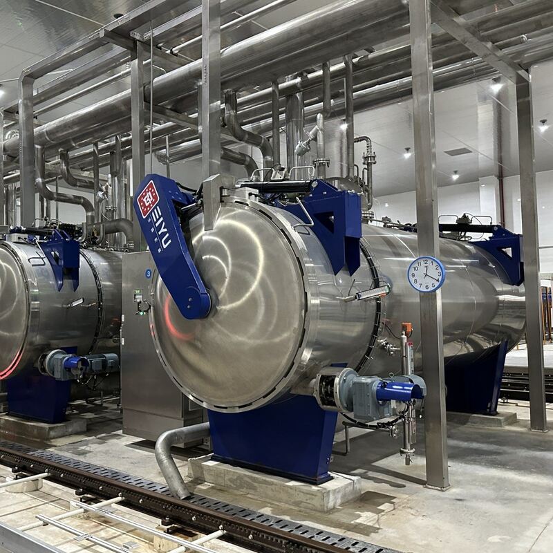 Physical Sterilization Fully Automatic Beans Sterilizer Cans Sterilization With Shake Rotary Direct Principle Technology