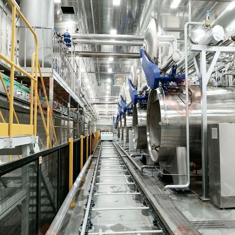 DN1200 SUS304 Stainless Steel Sterilization Retort Autoclave with Automatic Control for Pet Food