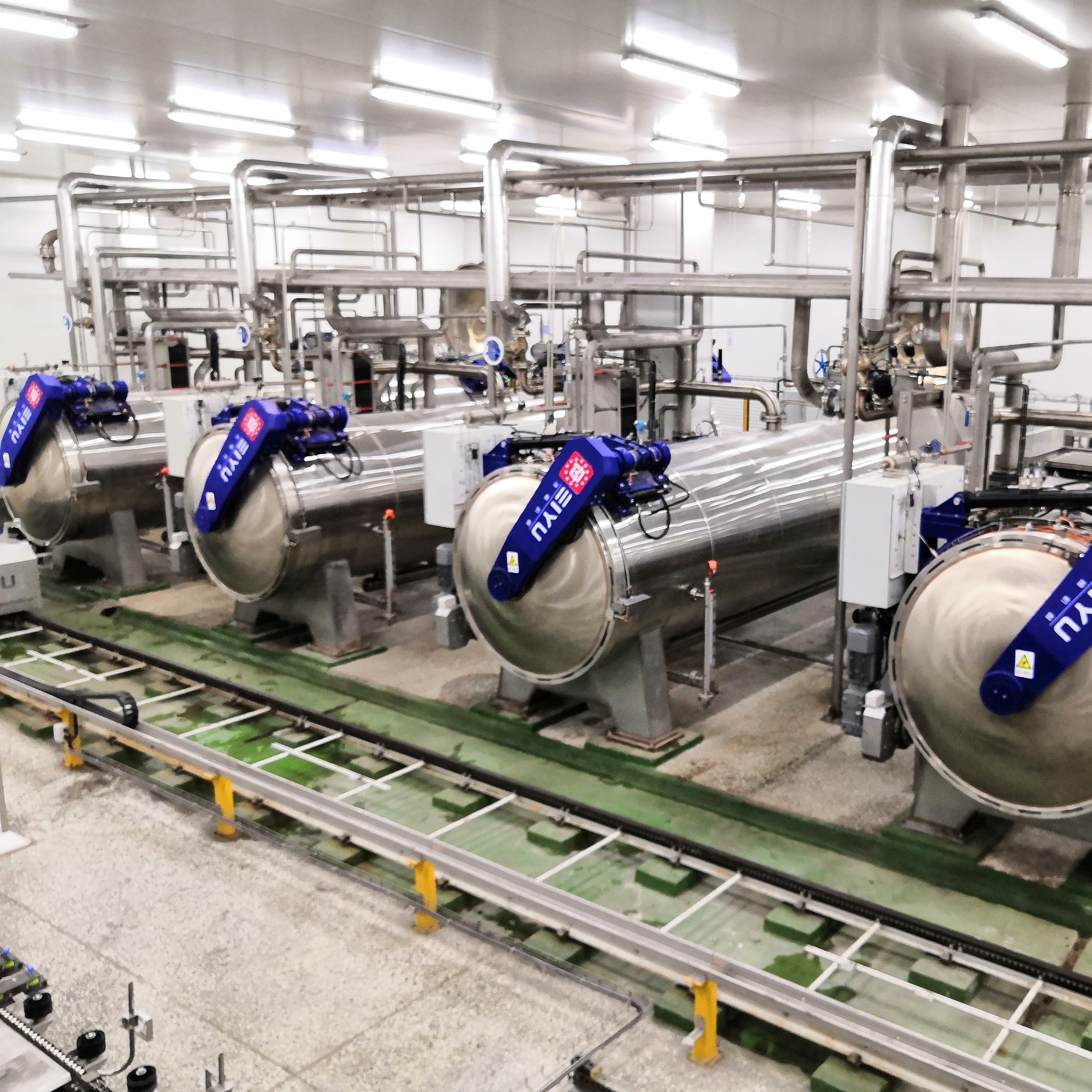 Pretreatment Sterilization Retort Equipment System 600kg/min-1800kg/min