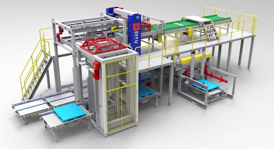 ODM Full Can Plastic Bottle Depalletizer Machine Touch Screen Display