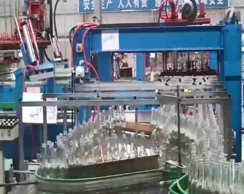 Custom Single Column Automatic Palletizer Machine For Empty Bottles Box