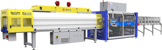 Single Double Layer Stacking Half Tray Shrink Wrapping Machine Automatic