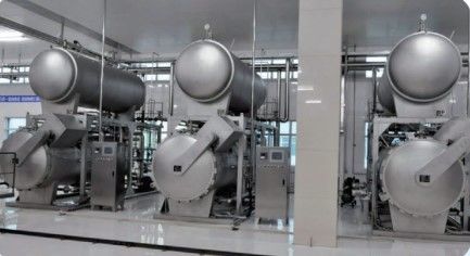 Food Can Direct Steam Sterilization Retort Fully Automatic Customized