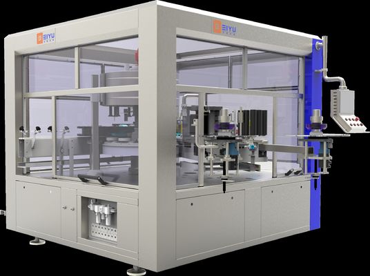 24000BPH Hot Melt Glue Labeler Machine Adhesive Labeling Machine With Multi Roll Feeding System