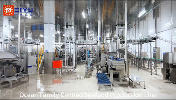 High Speed Food Tin Packing Machine Seafood Canned Fish Production Line