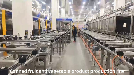 OEM Canned Food Packaging Machine Fruit Vegetable Product Production Line