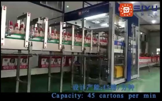 Coordinate Robotic Case Packing Machine Packer For Bottling Line