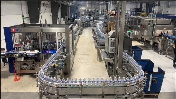 Opp Lableling Machine In USA For Bottled Water Production Line