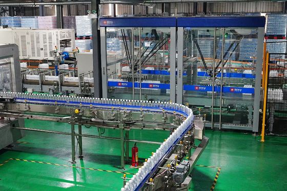 48,000 Bottles Per Hour Bottled Water Production Full Line Including Water Treatment System And Blowing, Filling And Capping System Customer Site