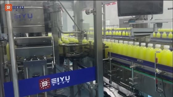 1L PET Bottle Lemon Juice Beverage End Of Packaging Line Lime Juice Drinks Secondary Packaging Line