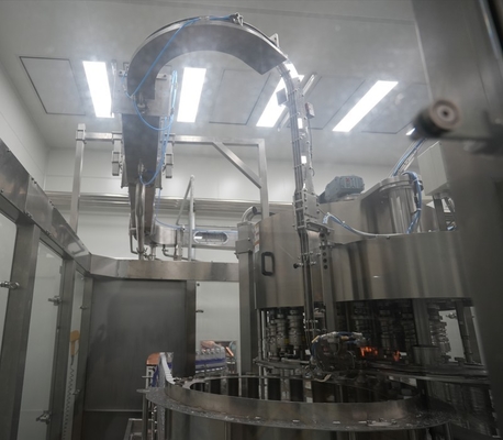 High-speed PLC-controlled Cap Washer For Bottling Line For 60,000 BPH Bottled Water Production Lines